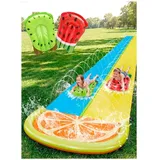 Wasserrutsche Set Wasserspielzeug Sommer Rutsche Boogie-Boards Wasserrutsche