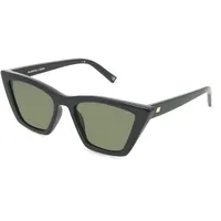le specs. VELODROME Damen-Sonnenbrille Vollrand Cat Eye Kunststoff-Gestell, schwarz