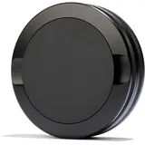 ZUMIQ SNUS Dose mit 2 Fächern, Design-Rand für extra Grip, 4 Farben (Dunkelgrün, Schwarz, Grau, Silber) - Praktische und Stilvolle SNUS Aufbewahrung für Unterwegs (Schwarz)