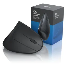 CSL Wireless Vertikal Maus schwarz