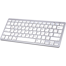 ISY IBK-1000, Tastatur, Sonstiges, kabellos, Weiß/Silber