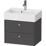 Duravit Waschtischunterschrank wandhängend „Brioso“ 58,4 × 44,2 × 38,9 cm, in Graphit Matt