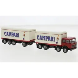 BREKINA 58543 1:87 Fiat 691 Millepiedi Kofferzug Campari, 1970