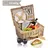 sänger Picknickkorb Amrum 13-teiliges Set für 2 Personen mit Geschirr 37 x 30 x 20 cm braun