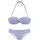 s.Oliver Bügel-Bandeau-Bikini Damen hellblau-weiß Gr.34 Cup C