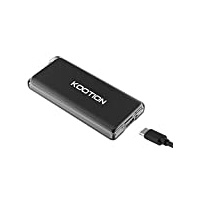 KOOTION Externe Portable SSD 250GB USB 3.1 Typ-C Solid State Drive Disk High Speed bis zu 400MB/s Festplatte Tragbar Ultra-Slim Type C 250G Schnell für Windows, MacBook, Xbox, PS3/4, 41g