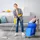 Homcom Putzwagen 60L Blau