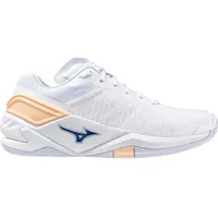 Mizuno Wave Stealth Neo Damen - weiß/blau/orange-41