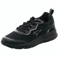 KangaROOS KJ-Swing Sneaker, Jet Black/Mono, 37 EU
