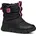 Schneestiefel Schwarz/Fluo Fuchsia 31