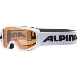 Alpina PINEY Kinderskibrille, white matt, One Size