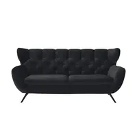 Jette Home Sofa  Caldara , schwarz , Maße (cm): B: 210 H: 94 T: 95.0