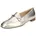Leder-Slipper Close in Gold Gr 41 5
