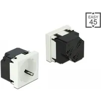 DeLock Delock, Easy 45 Schutzkontakt-Steckdose 45°-Anordnung 45 x 45