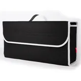 Multifunktionale Kofferraumtasche, Faltbar, Aus Weichem Filz, Schwarz, 50 × 17 × 24 Cm