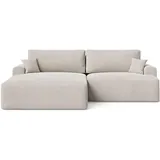 GRAINGOLD Eckcouch Polyester 3-Sitzer Beige