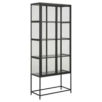 Actona Vitrine Seaford - schwarz