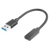 LANBERG Adapter USB 3.1 Typ-C/USB-Typ-bis 15cm
