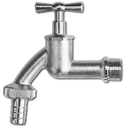 Wasserhahn Messing 1/2" AG Garten Keller Wasserauslauf Aussenarmatur Schlauchtülle 1/2" BRADAS 3134