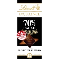 Lindt Schokolade EXCELLENCE 70 % Kakao, Promotion | 100 g Tafel |Intensive aromatische Edelbitter-Schokolade | vegane Schokolade | Schokoladentafel | Schokoladengeschenk