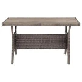vidaXL Gartentisch 120 x 70 x 66 cm Grau
