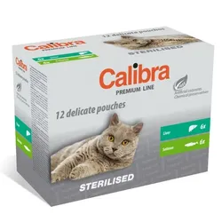 CALIBRA Katze Premium Sterilisiert Multipack 12x100g