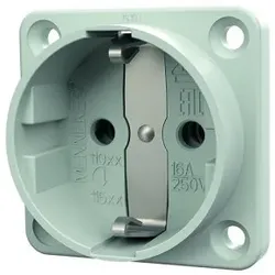 Mennekes 11510 SCHUKO-Anbau-Steckdose,16A2p+E 230V GR