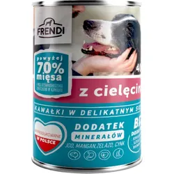 Frendi-Stücke in delikater Sauce mit Kalbfleisch 400g für Hunde