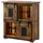 MASSIVMOEBEL24.DE Highboard 90 x 100 x 45 cm Beige / Braun