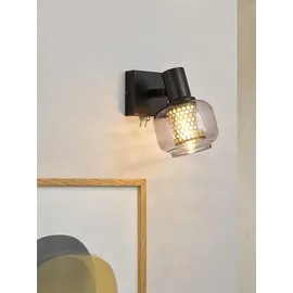Osram DECOR Spot Firefly Wandleuchte, 1x2.8W, E14, 250lm, 2700K, warmweiß, dimmbar, IP20, Metall/Glas, schwarz, LED enthalten und austauschbar - Schwarz