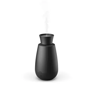 Stadler Form Aroma Diffuser Ella, intelligentes Duft-Spray-System, für ätherische Öle, ohne Wasser, ohne Hitze, intensiver Duft, kabellos, Licht-Sensor, einfache Handhabung, schwarz