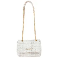 Valentino Tweed Flap Bag Umhängetasche Baumwolle/ Synthetik Off Wh/ Multi