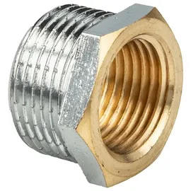 tecuro Reduzierstück Außengewinde G 1/2 x Innengewinde Rp 3/8 Messing verchromt