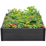Trutzholm Hochbeet Beeteinfassung 100 x 100 x 28,5 cm Holzoptik