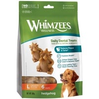 Whimzees by Wellness Hedgehog Snack - Sparpaket: 2 x Größe L, 6 Stück, ohne Zuckerzusatz, getreidefrei, natürlich, fettarm