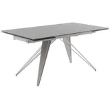 MCA Esstisch mit Auszug Nemuro 160/240 x 90 cm Glas Grau 160