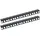 HMF Rackschiene für Serverschrank, 6u, 10 Zoll, Schwarz