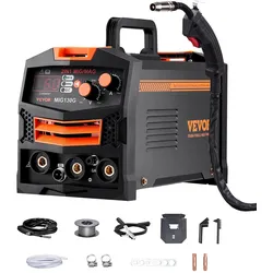 VEVOR MIG-Schweißgerät 130A Welder 2-in-1 Gas-MIG/gasloses Fülldrahtschweißgerät