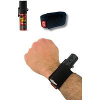 Pfefferspray 15ml Protect Anti-Dog Breitstrahl mit Armband Halterung Holster für Pfefferspray