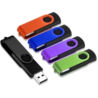 64 GB USB-Flash-Laufwerk, 64 GB, JBOS-Speicherstick, schwenkbar, Gig-Stick, 64 GB, USB-2.0-Pendrive, 5 Stück, Zip-Laufwerk, Jump-Laufwerk, 64 GB USB
