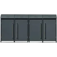 Westmann Mülltonnenbox Moderna 278 x 135 x 83 cm grau