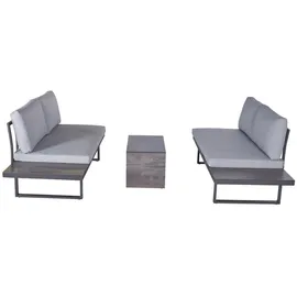 dasmöbelwerk Nairobi Loungeset Aluminium anthrazit/grau