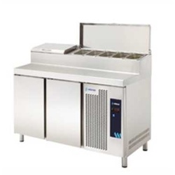 Gekühlter Tisch Salate-Pizzen MPGE 135IHC Serie GN 1/1 Edenox