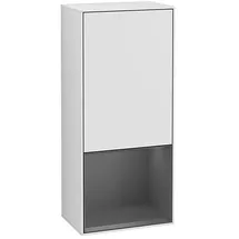 Villeroy & Boch Villeroy und Boch Finion Seitenschrank F540GKMT 41,8x93,6x27cm, links, Regal unten Anthracite matt, White matt lacquer
