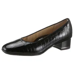Pumps »GRAZ«, Abendschuh, Festtagsschuh, Blockabsatz, mit Reptilprägung, Gr. 3 (35,5), schwarz, , 62713330-3