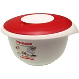 Westmark Rührschüssel mit Deckel, 2,5 l, rot
