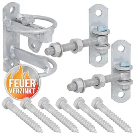 VOSS.farming Weidetor 350 cm Silberfarben