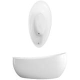 Villeroy & Boch Aveo New Generation freistehende Ovalbadewanne 95 x 190 cm (UBQ194AVE9W1V01)