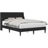 vidaXL Modernes Bett 120 x 200 cm Schwarz