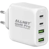 Allnet Ersatznetzteil QC USB-C PD GaN Netzteil Power Supply 2x USB Typ-A QC 2x USB Typ-C**EU PLUG**